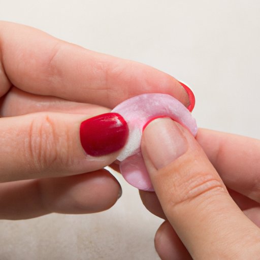 Rub the Area with a Cotton Ball Soaked in Nail Polish Remover