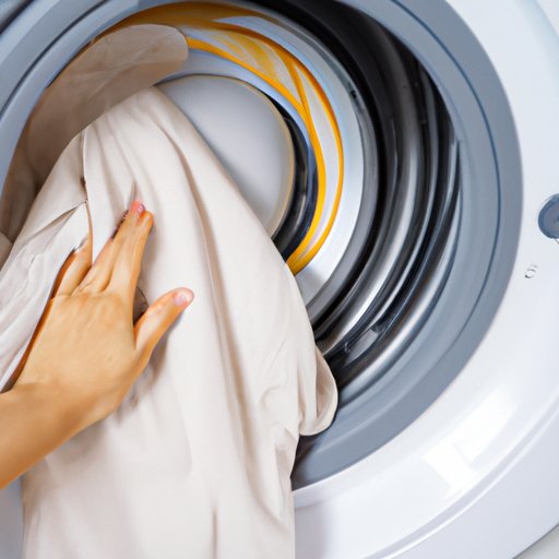 Run a Damp Cloth Over the Inside of the Dryer