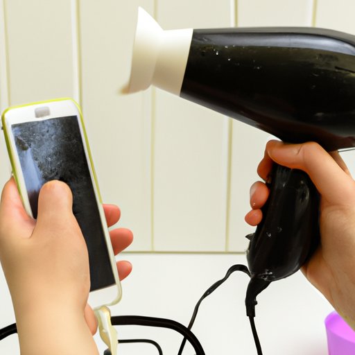 Step 4: Use a Hairdryer to Blow Warm Air Over the Phone