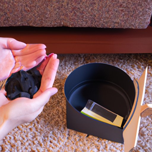 Placing Activated Charcoal in an Open Container Near the Furniture