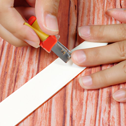 Using a Nail File to Scrape off the Glue