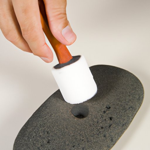 Use a Pumice Stone to Buff Away the Glue