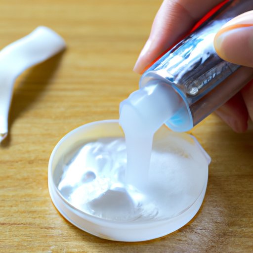 Applying a Paste of Baking Soda and Hydrogen Peroxide
