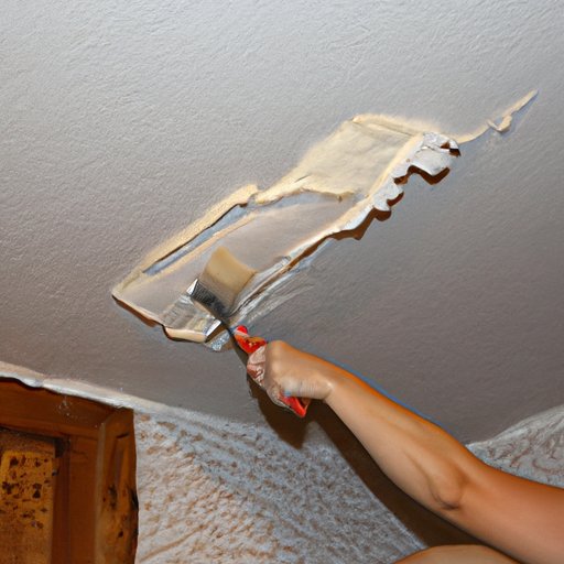 Scraping off the Popcorn Ceiling
