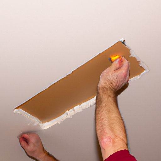 Covering the Popcorn Ceiling with a New Layer
