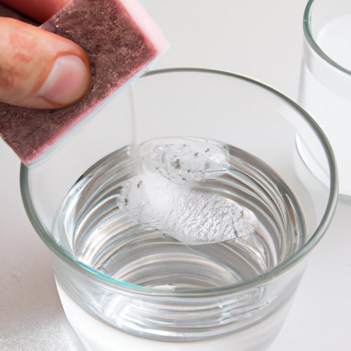 Rubbing with Baking Soda and Water