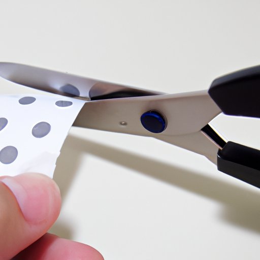Use a Pair of Scissors to Cut the Security Tag Off