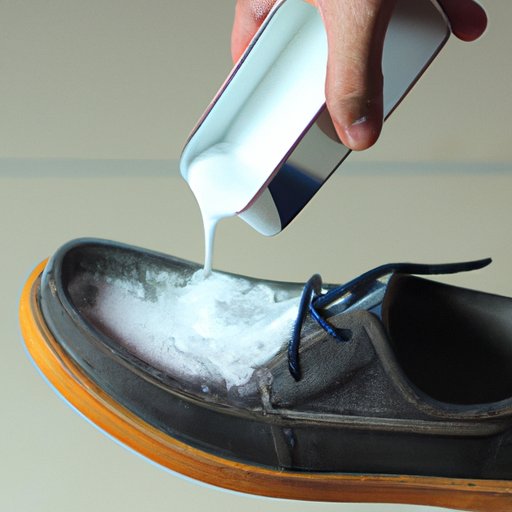 Sprinkle Baking Soda in Shoes and Leave Overnight