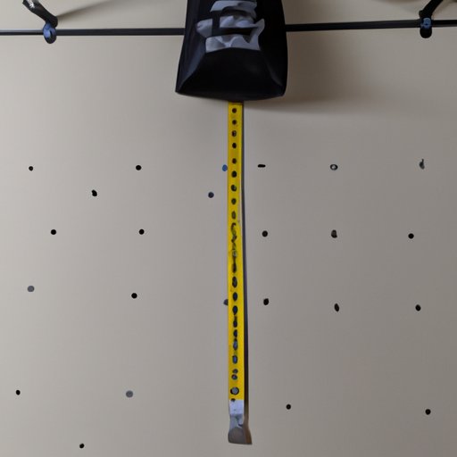 Measure and Mark the Wall for Hanging the Heavy Bag