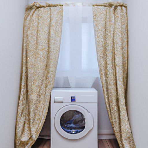 Place the Washer and Dryer in an Alcove with Curtains