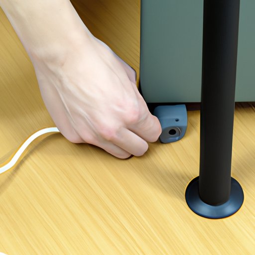 Attach Wires to the Desk Legs