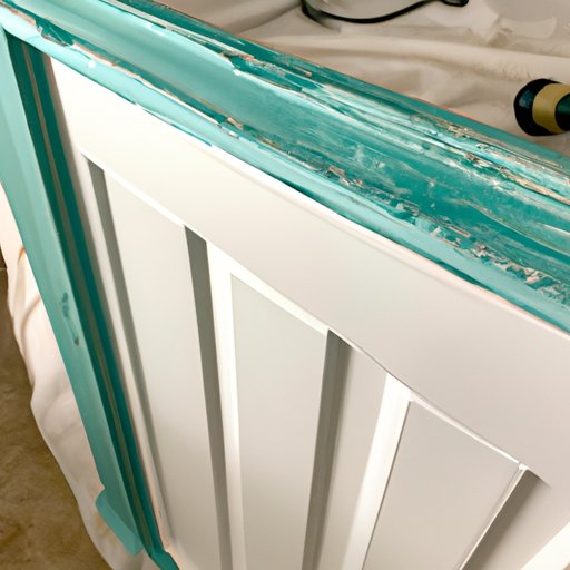 How to Transform an Old Door into a Beautiful Bed Headboard