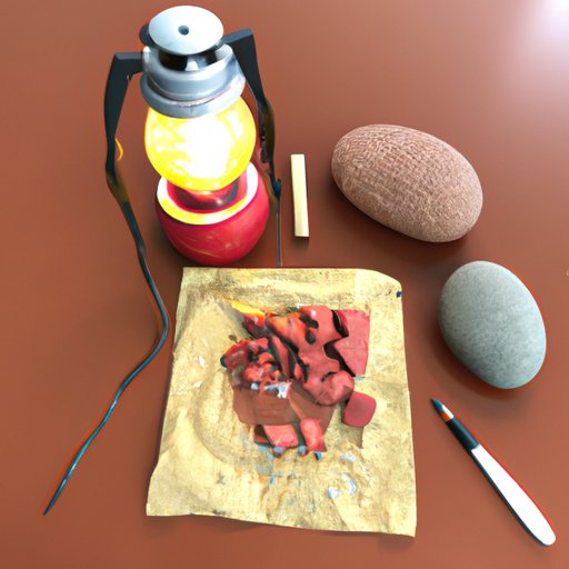 Create a Red Stone Lamp with a Few Basic Supplies