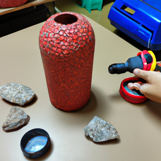 Crafting a Red Stone Lamp with Simple Tools and Materials