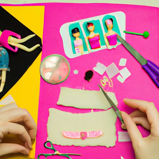 Crafting Barbie Clothes with Basic Materials like Felt and Glue