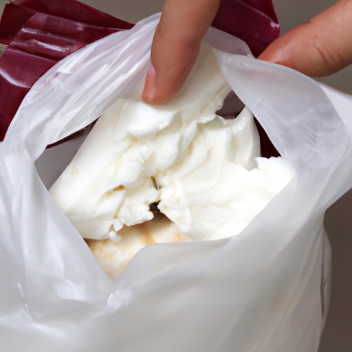 Removing the Ice Cream from the Bag