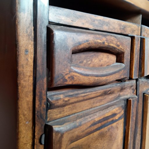 Definition of Old Wood Cabinets