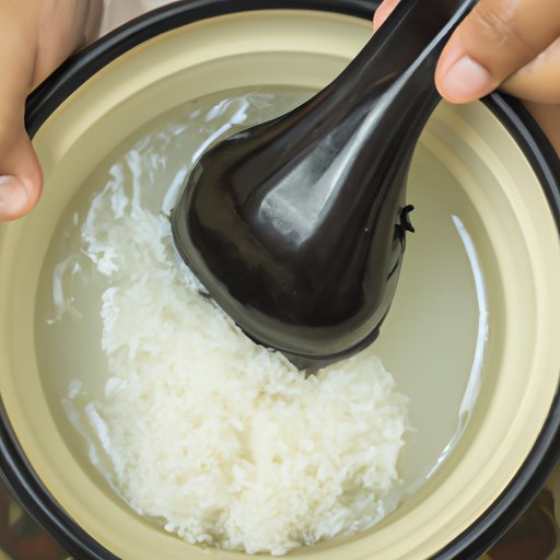 Applying Rice Water for Black Hair