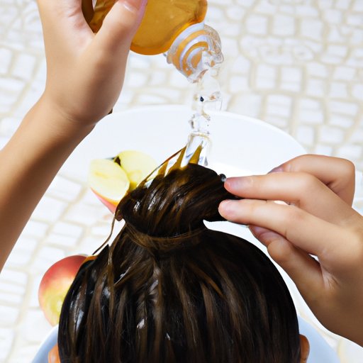 Rinse Hair with Apple Cider Vinegar