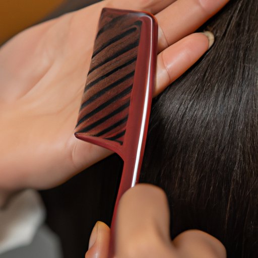 Creating a Side Part with a Comb