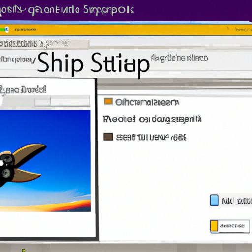 Taking Screenshots with Windows Snipping Tool