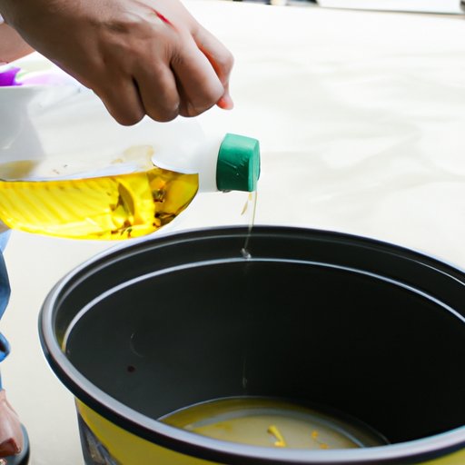 Demonstrate How to Dispose of Used Cooking Oil Properly