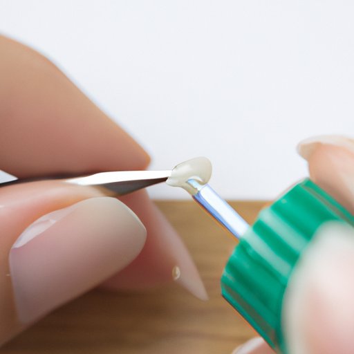 Use a Dental Pick to Carefully Push Off the Acrylics