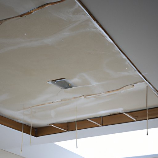 Wet the Ceiling to Avoid Asbestos Fibers from Becoming Airborne