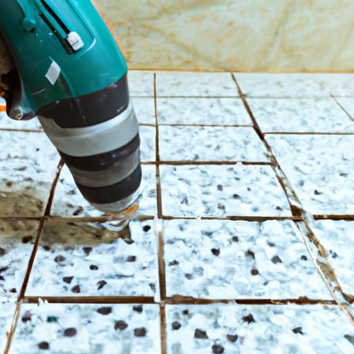 Using an Electric Drill to Remove Tiles