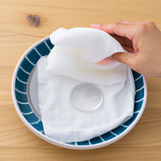 Wiping with a Cloth Soaked in White Vinegar