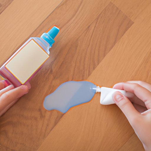 Applying Rubbing Alcohol to the Stain