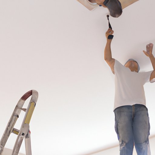Repairing Any Damage Caused by Removing the Drop Ceiling