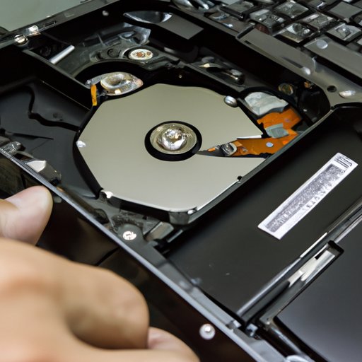 Open the Laptop and Locate the Hard Drive