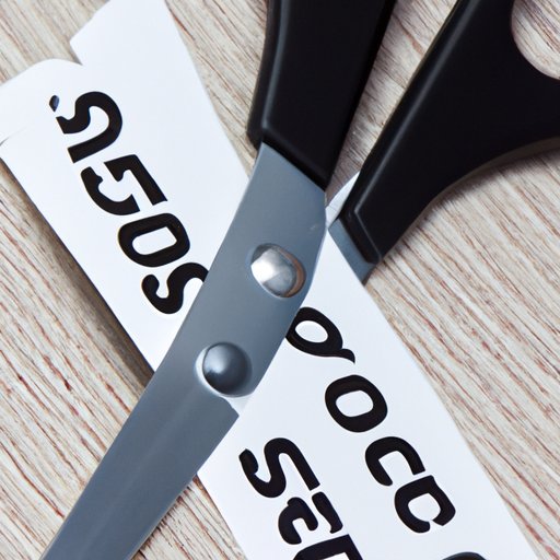 Cut the Security Tag with Scissors