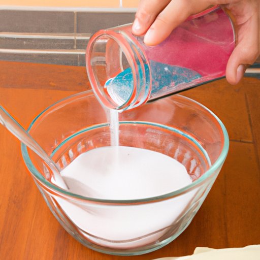 Applying a Mixture of Baking Soda and Water