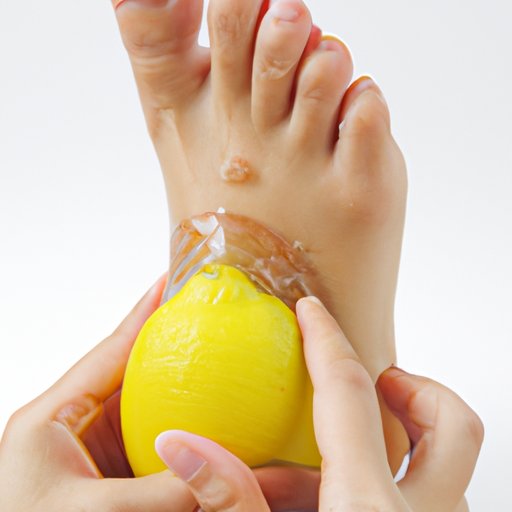 Rubbing Feet with a Lemon Half