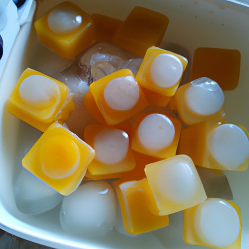 Use Ice Cubes to Freeze the Wax