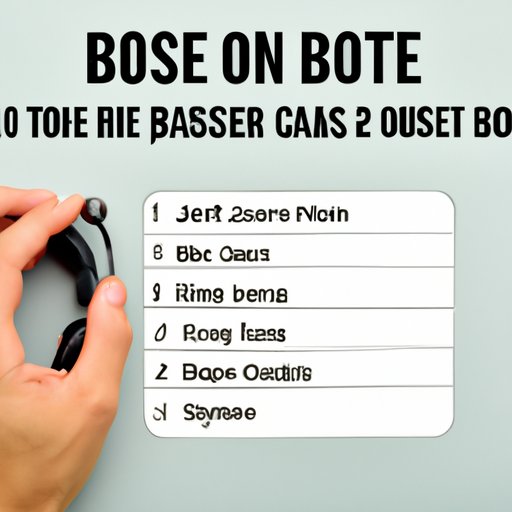Quick and Easy Ways to Reset Bose Headphones