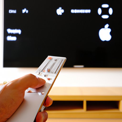 Using the Remote Control to Restart an Apple TV