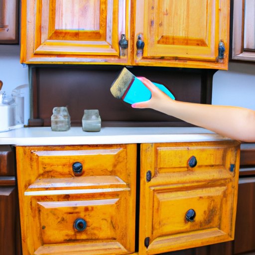 How to Restore Kitchen Cabinets with Sanding and Staining