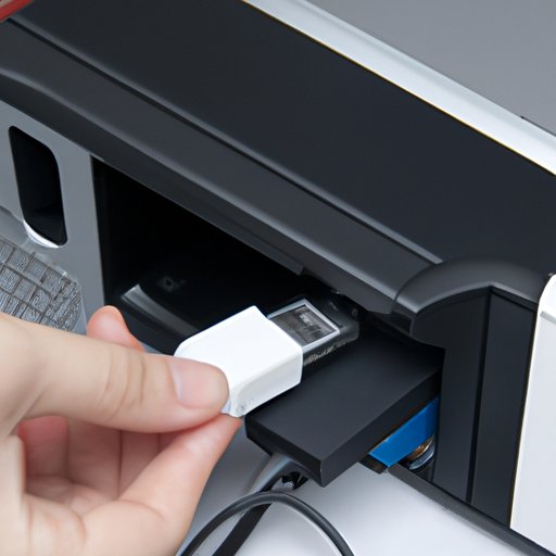 Connect the Printer to Your Computer Using a USB Cable