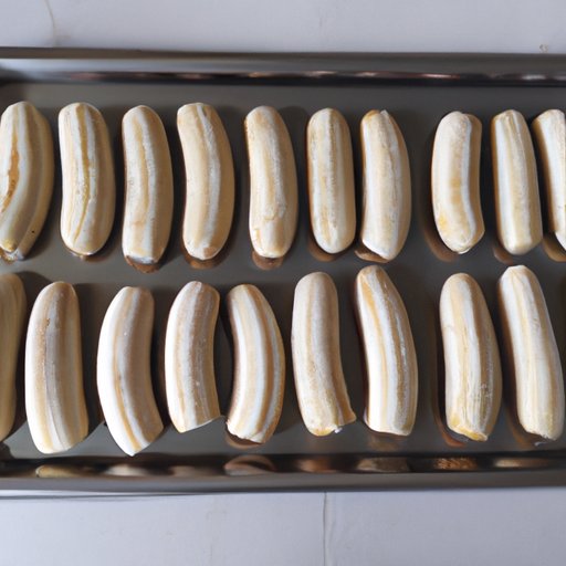 Arrange Bananas on a Baking Sheet for Quick Freezing