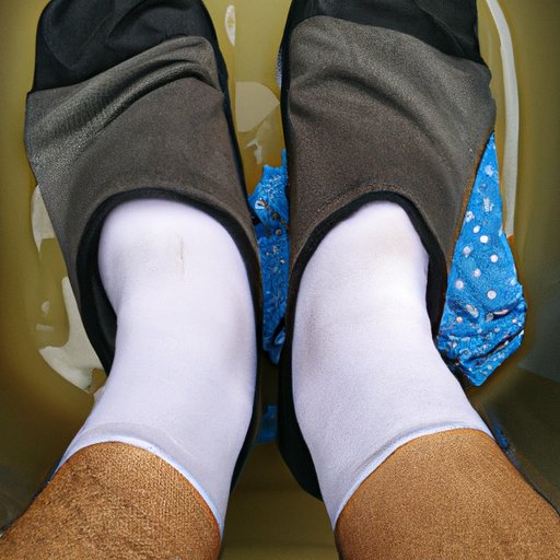 Wear the Shoes While Socks are Soaked in Hot Water