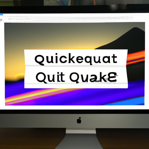 Capturing Your Screen with QuickTime