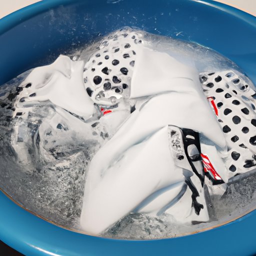 Soak the Clothing in Hot Water to Dissolve the Adhesive