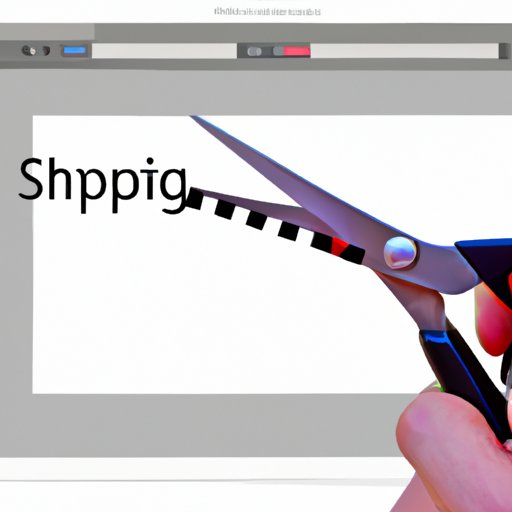 Taking a Screenshot Using the Snipping Tool