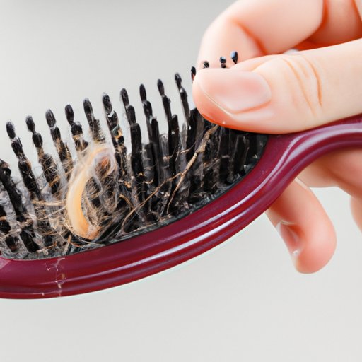 Check if There are Fewer Hairs in Your Brush or Comb after Styling