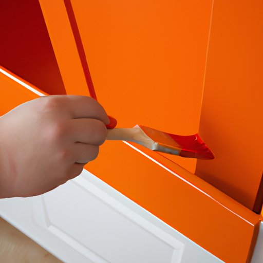 Paint the Cabinets a Lighter Shade of Orange