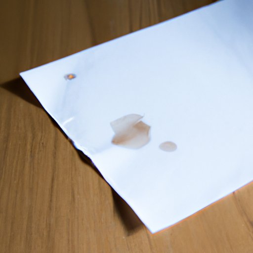 Blot the Stain with Paper Towels