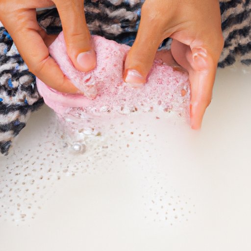 Using Cold Water and Mild Soap to Wash Your Knitted Blanket